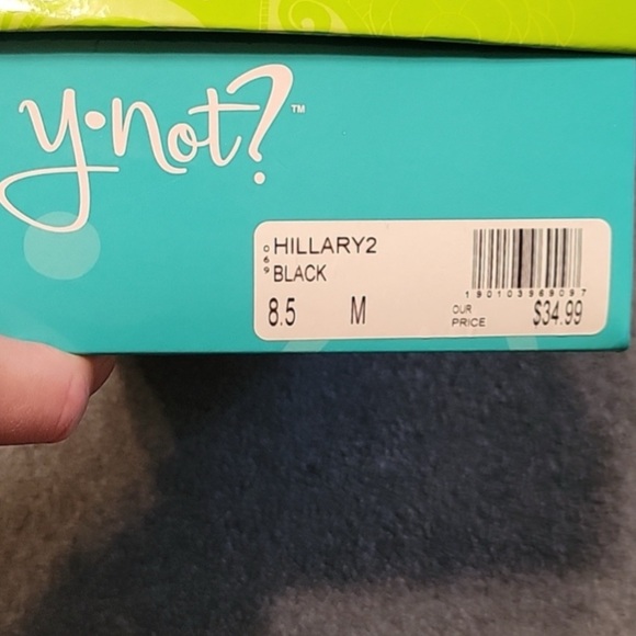 Y Not Hillary 2…Black Flats..8.5 M - Picture 8 of 10